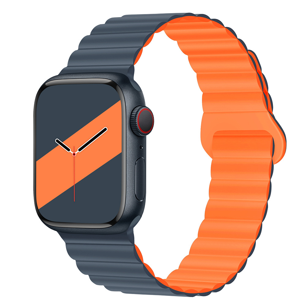 30g Weight Apple Smart Watch Magnetic Strap Classification Silica Gel Material Solid Color Pattern Casual, Fashion style Style Casual Fashion Style Solid Color Apple Smart Watch Magnetic Strap 62