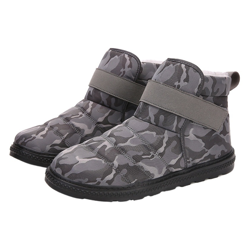 Amazon transfronterizo nuevas botas de nieve forradas de lana de las mujeres calientes al aire libre zapatos acolchados de algodón zapatos de patinaje de los hombres de alta superior engrosada caliente