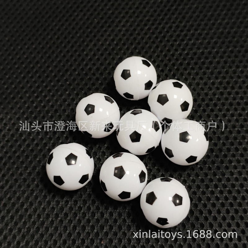 Factory direct mini table football machine accessories small football 22 26mm black and white football mini table game toys