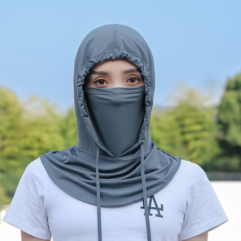 フルフェイスサンハット女性の夏の日焼け止め帽子抗紫外線屋外サイクリングネックプロテクターマスクショール帽子|undefined