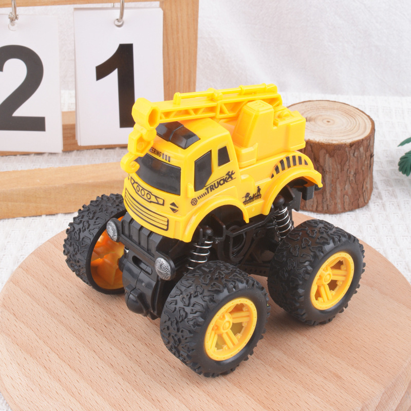 Juguetes infantiles excavadora coche de ingeniería de niños inercia cuatro tracciones todoterreno truco coche de juguete al por mayor