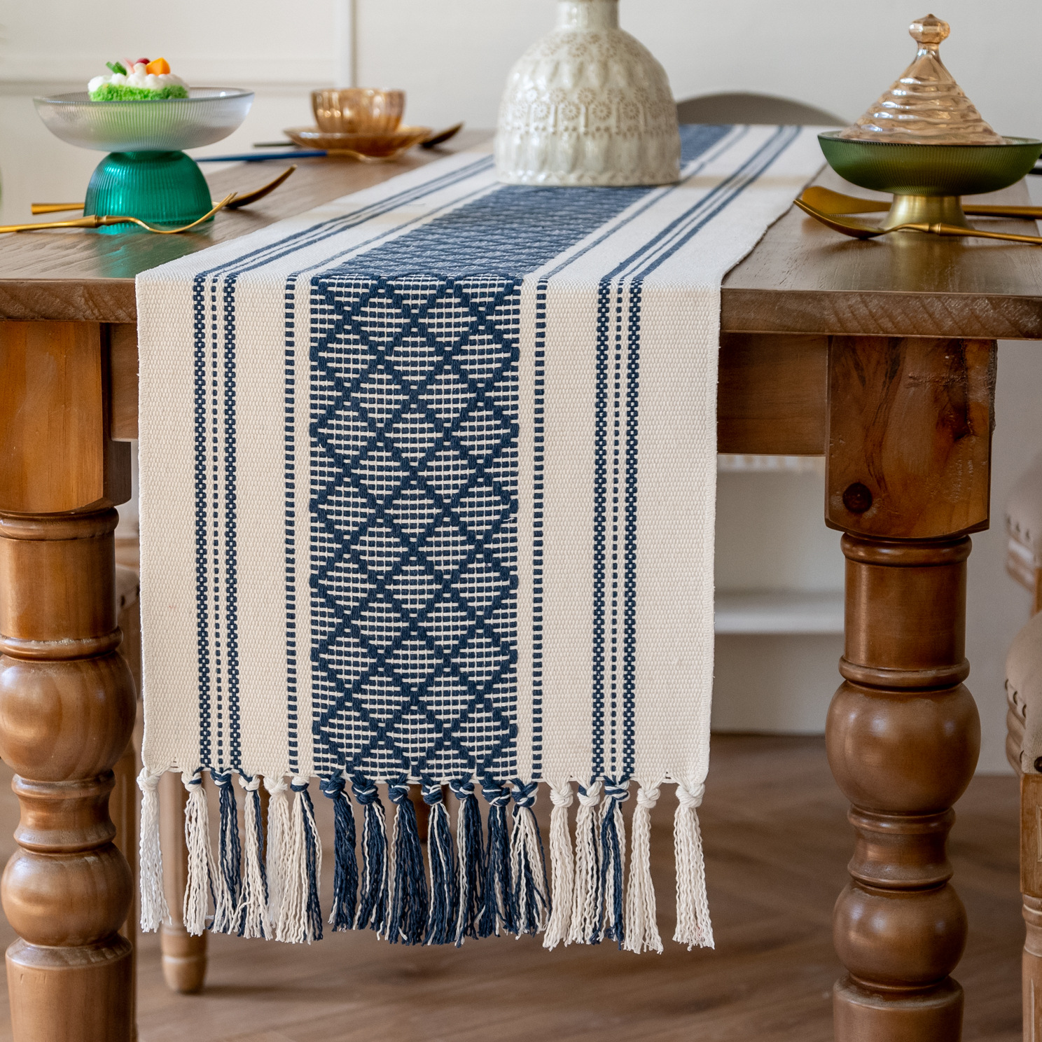 네이비-편집 그리드 (수제 테이블 플래그)