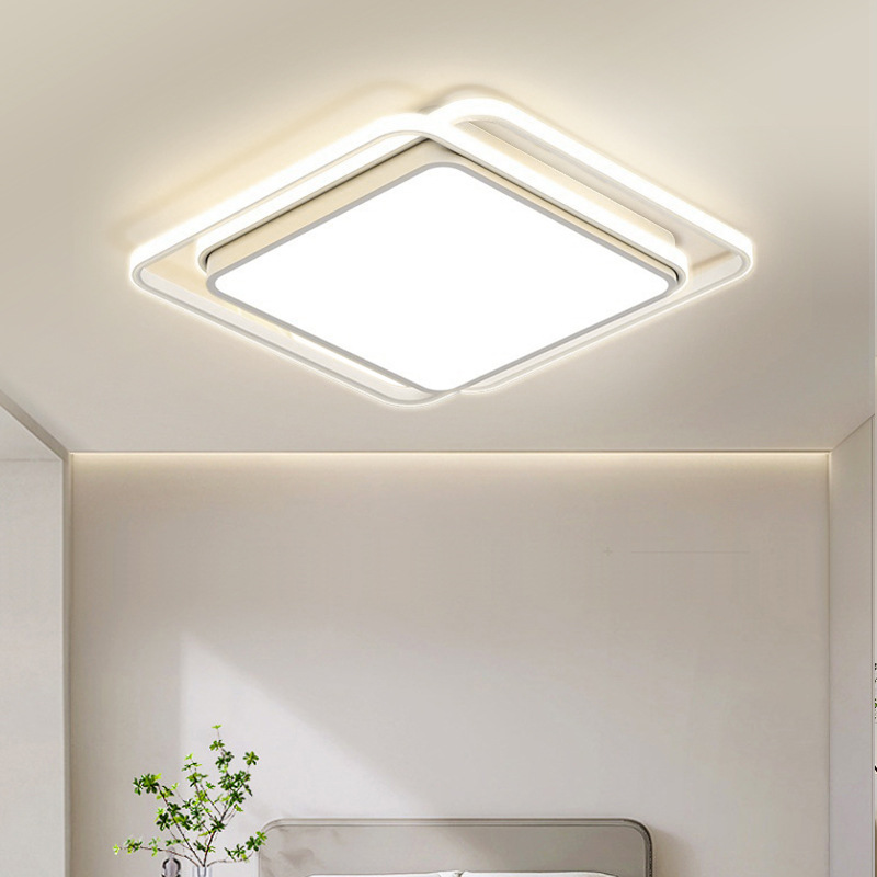 Lámpara de techo LED de espectro completo para sala de estar, nueva lámpara moderna minimalista con protección para los ojos para iluminación de estudio y dormitorio.