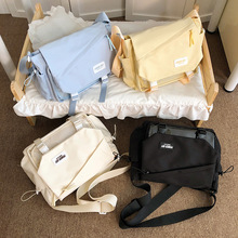 日系二次元少女谷子痛包学生大容量透明斜挎包简约纯色单肩邮差包