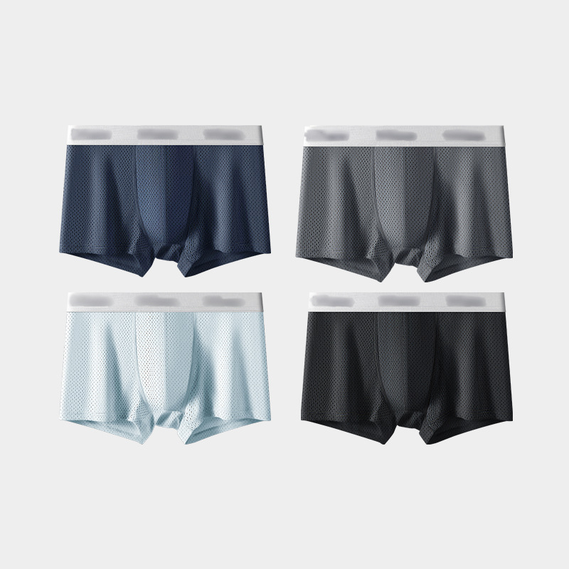 블랙/라이트 블루/다크 그레이/네이비 블루 [4팩]