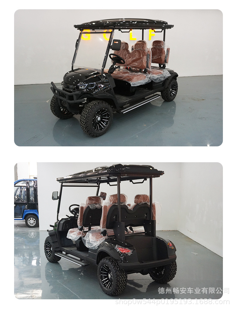 Electric Battery-Powered Golf Cart, 2-10 Seats, for Tourist Areas, Factory Tours, Patrol, and Reception Use