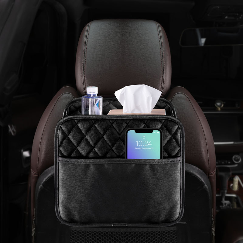 Car interior supplies car front seat rear tissue box umbrella storage pocket storage box car trash can