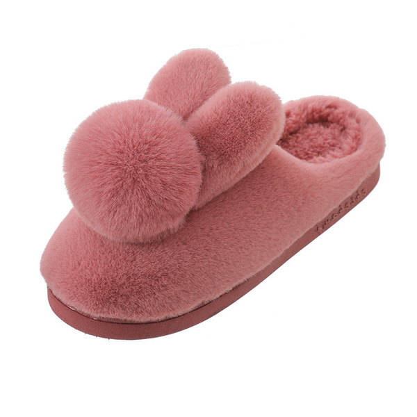 Home winter non-slip three dimensional keep warm women's slippers…