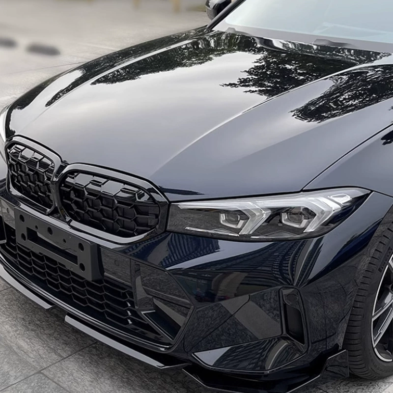 [Подходит для BMW 3-й серии 2020 г. тюнинг: передний сплиттер, передний и задний фартуки, решетка, боковые пороги, комплект YaoYe, спойлер "Черный воин"]