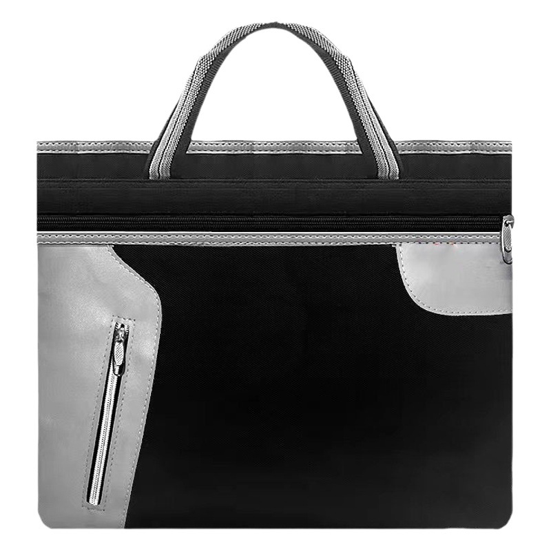 Handbag Wholesale Official Document Conference Business Bag Thickened Waterproof Briefcase Computer Bag Large Capacity Durable Portable