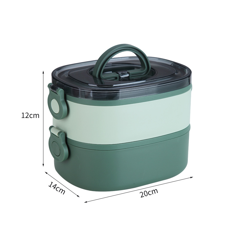 Multi-capa de gran capacidad caja de almuerzo portátil de acero inoxidable 304 barril aislado estudiante de cuello blanco caja de almuerzo vajilla