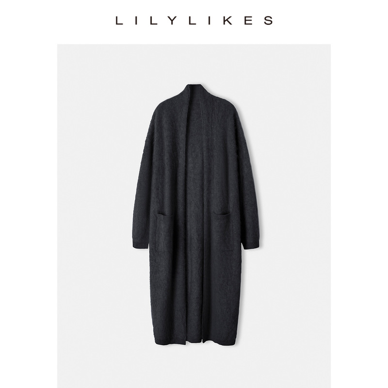 Lilylikes"Lily轻奢大被子"真丝羊绒/秘鲁阿尔巴卡羊驼澳毛开衫|undefined