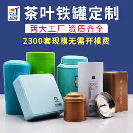 定制方形马口铁茶叶罐小青柑包装茶叶铁盒陈皮罐红茶叶铁罐储物