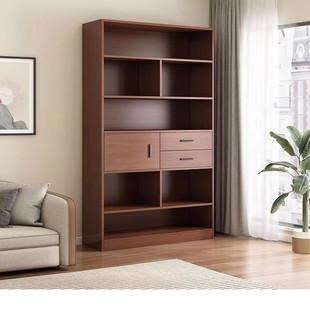 File Cabinet Office Bookcase File Data Cabinet Wooden Storage Cabinet Layered Partition Locker Floor against the Wall