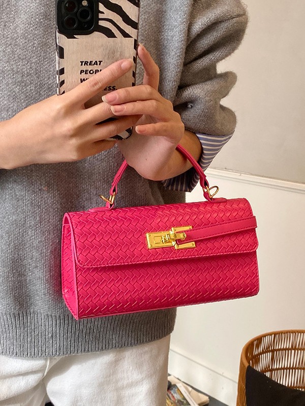 Ventas calientes de nuevo tejido portátil Kelly bolso cuadrado de mujer comercio exterior transfronterizo alta sensación de lujo ligero versátil mochila