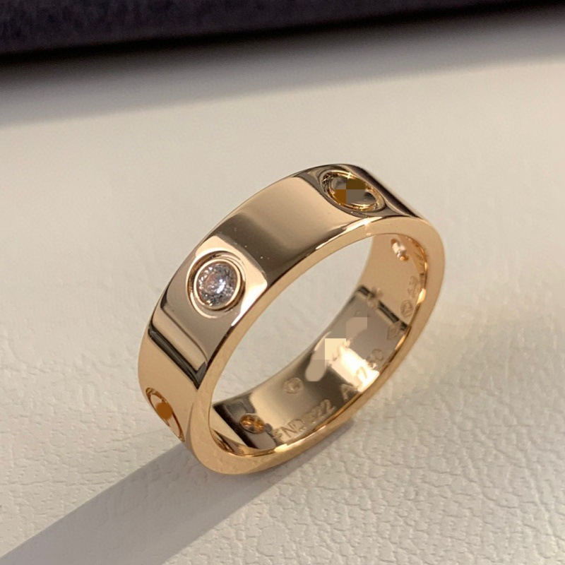 6mm three diamonds (rose gold)