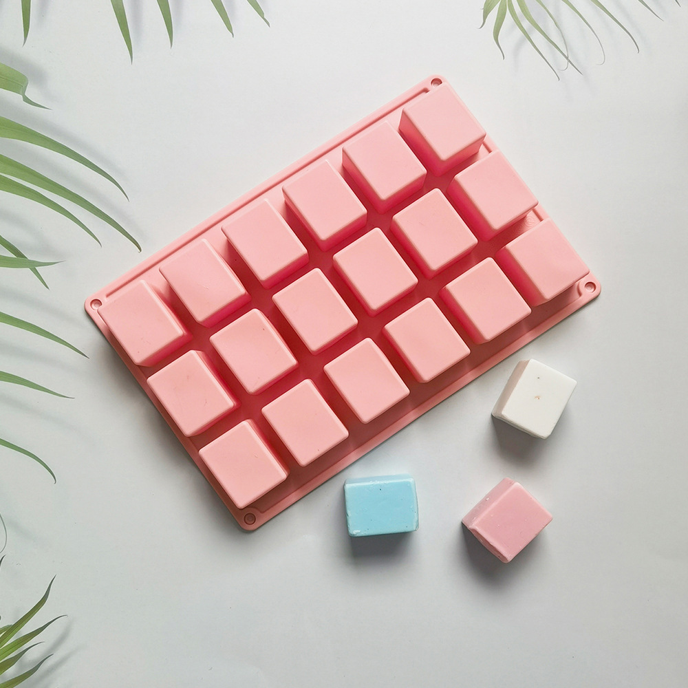 18 jabon 99 molde de silicona pastel helado pudín molde de postre jabón utensilios