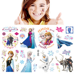 Frozen Elsa Princess Anna Olaf children's tattoo stickers birthday party tattoo stickers transfer stickers