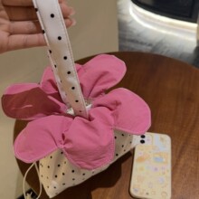 新款原创郁金香花朵包天蓝奶黄芝士手提斜挎双用包水蜜桃配色小包