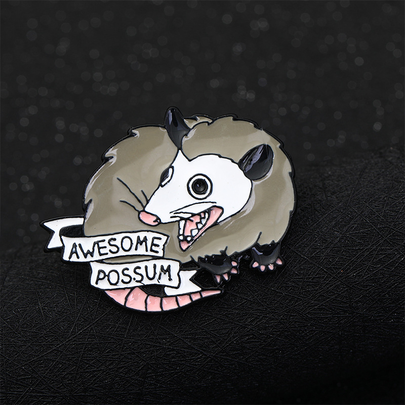 Directo de fábrica creativo personalizado goteo de aceite broche ratón aleación de zinc accesorios de ropa marca de moda 2021 Nuevo