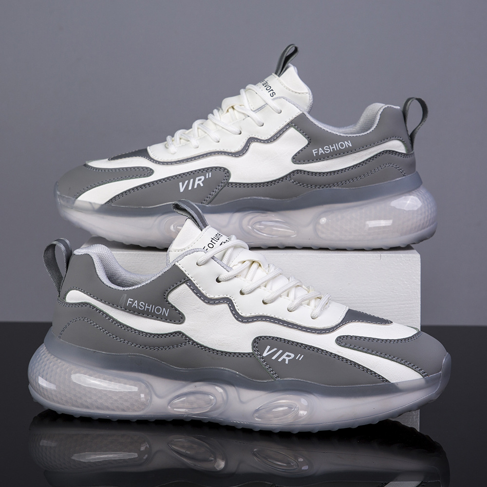 Unisex Running Shoes With Plush Leather And Thick Increased Sole_voghion.com