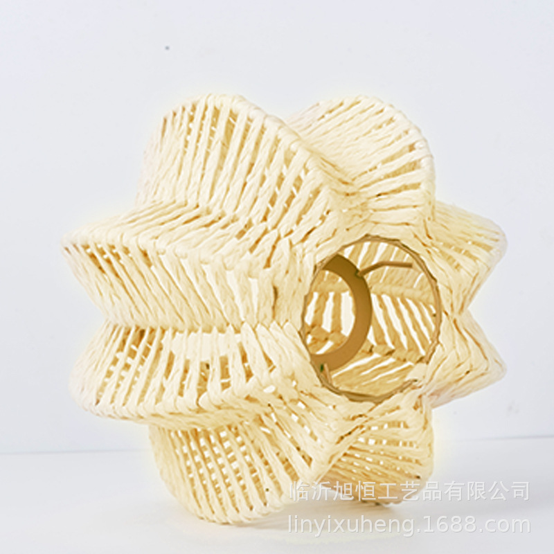 Lámpara de cuerda de papel tejida a mano, sala de té, hotel, tienda de hotpot, posada, alojamiento residencial, iluminación retro creativa, candelabros