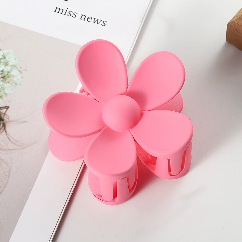Цветочная заколка для волос 7 см, краб-ободок, assorted цвета, независимая упаковка в OPP