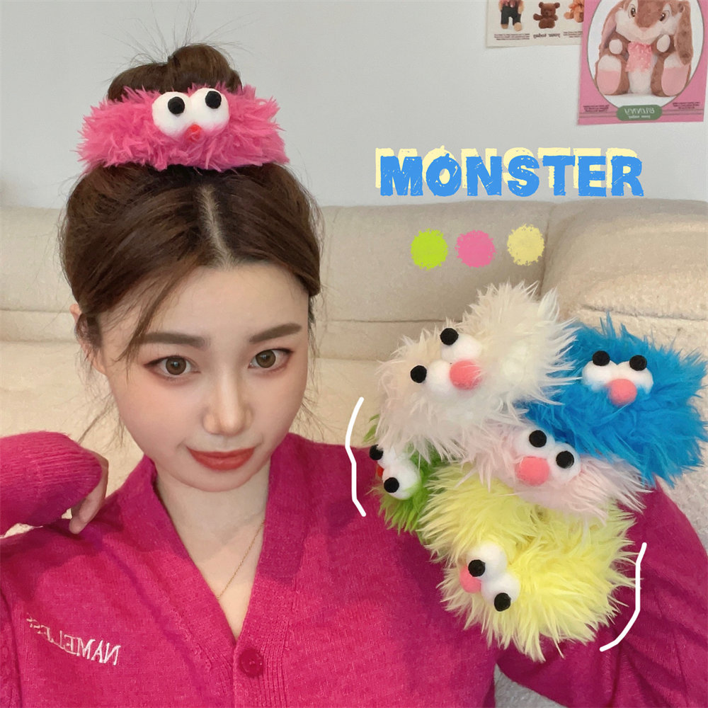 Cute plush big eyes funny big intestine...