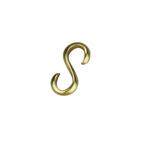 S hook boutique solid brass white copper leather bracelet bracelet bracelet accessories diy leather goods leather hardware accessories