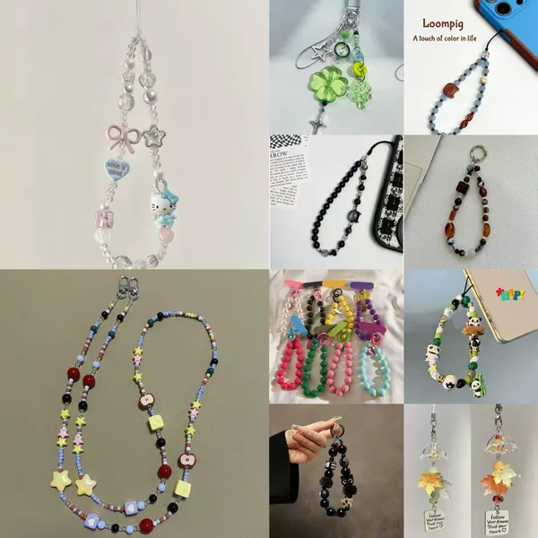 【Factory Wholesale】Cute and Sweet Cartoon Phone Strap, Ins-style Crossbody Phone Chain, Universal Phone Case Strap