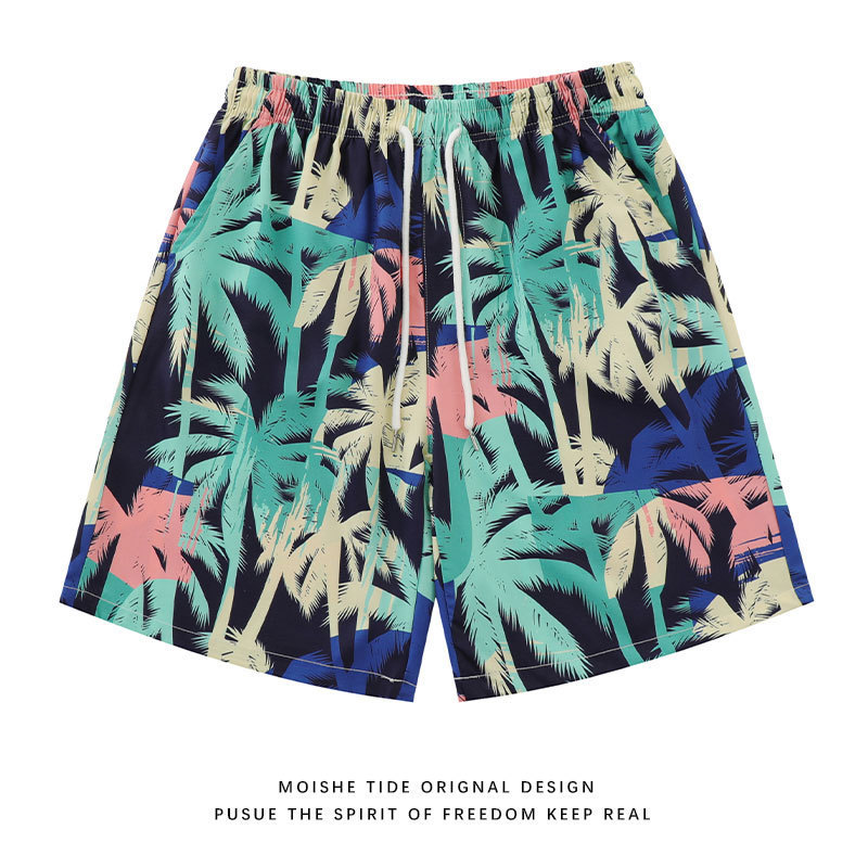 Casual Beach Shorts Men's Loose 3D Digital Printing Hot Selling 2024 Cross-border Foreign Trade New Hawaiian Style