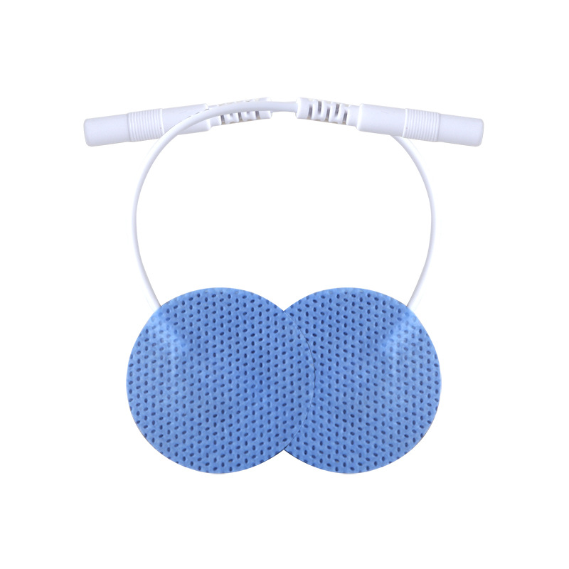 Circular 32mm pieza de electrodo de masaje de fisioterapia no tejido electrodo autoadhesivo parche de hidrogel para prevenir el dolor y la salud
