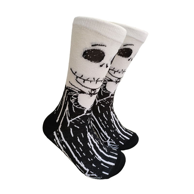 Calcetines de media pantorrilla a la moda con diseño de dibujos animados, creativos y personalizados, de algodón jacquard, de Suri Knitting, suministro transfronterizo.