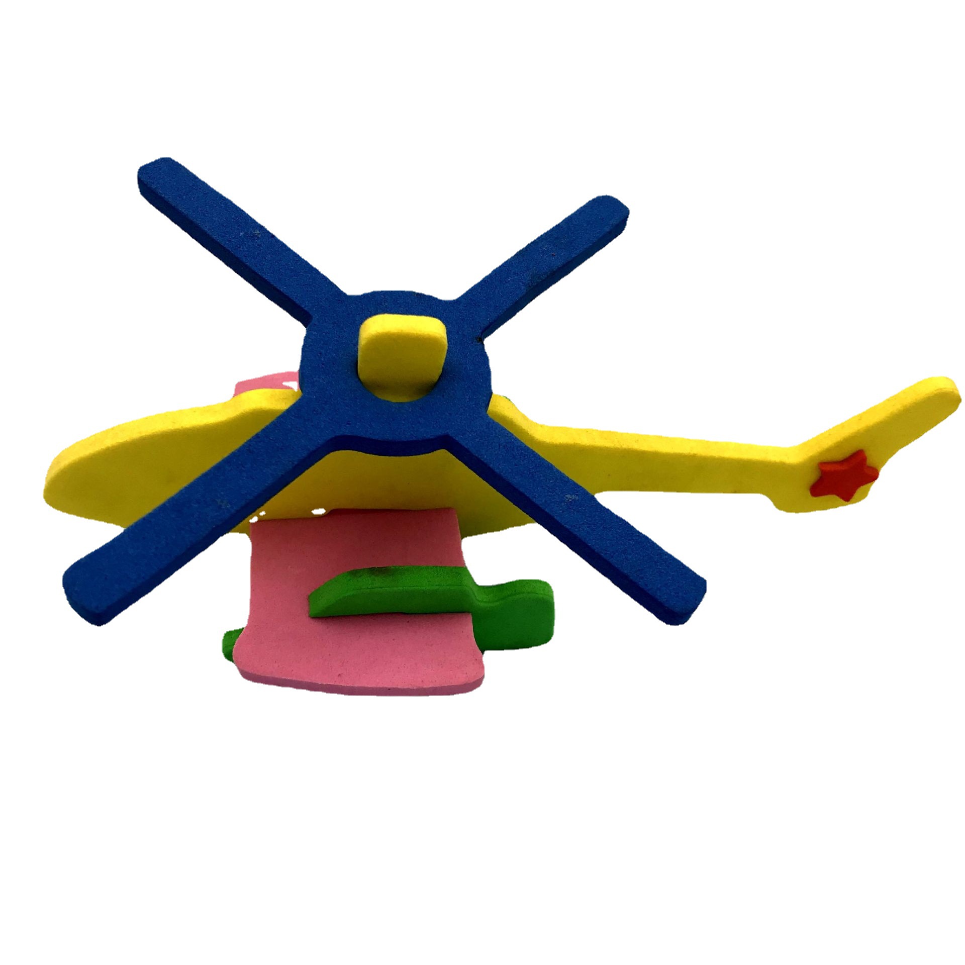 厂家批发立体飞机模型飞机拼装DIY飞机益智玩具美劳飞机立体模型