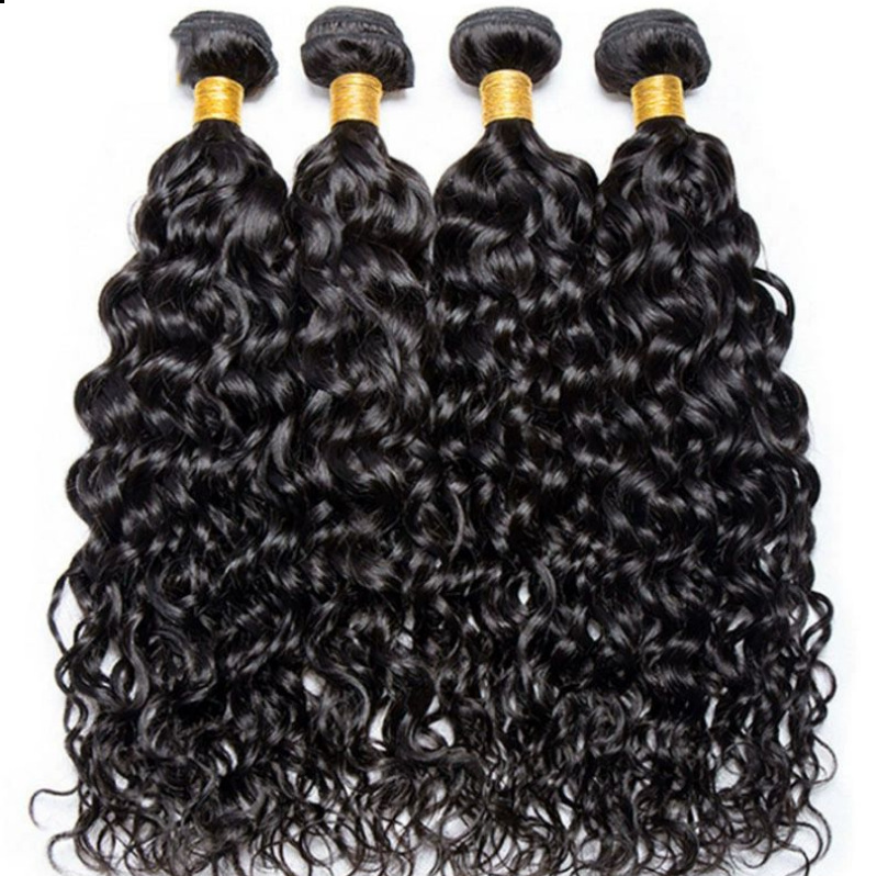 Europa y América pelucas mujeres curvas naturales cortina de cabello de fibra química agua onda humana cabello al por mayor transfronterizo