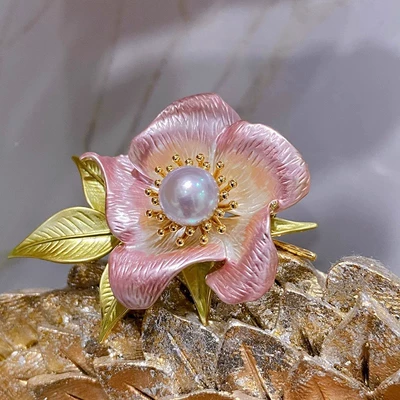 Simple Enamel Painted Flower: Yaxa sancaqları