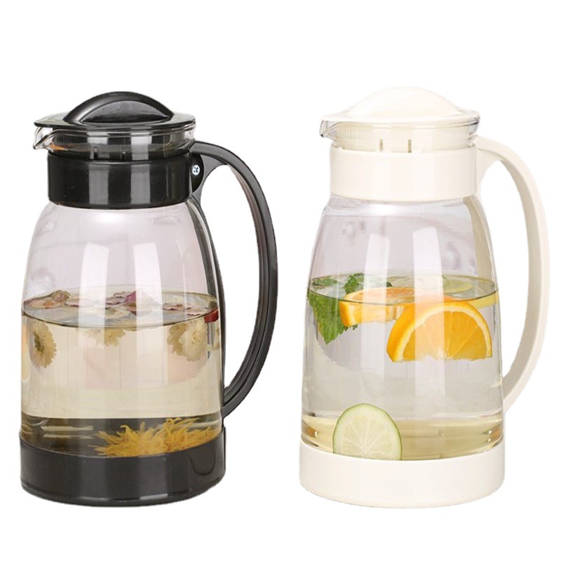 Moda Lila olla conjunto de cinco piezas hogar de gran capacidad botella de agua fría jugo olla a prueba de explosión de alta temperatura resistente tetera venta al por mayor