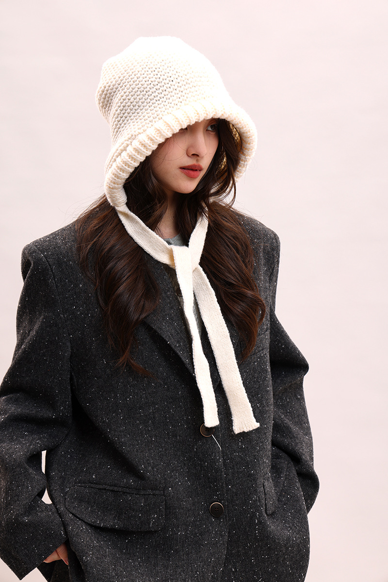 Version coréenne du nouveau bonnet tricoté en peluche pour enfants, protection des oreilles, chaud et polyvalent, couleur mixte, automne et hiver_voghion.com