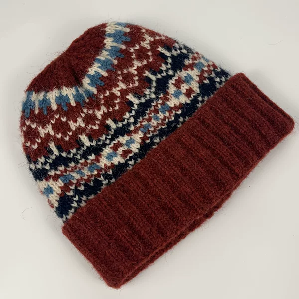 Face-slimming ear-protecting knitted hat, Korean and Japanese internet celebrity style, retro ethnic style, warm hat for autumn and winter, large head circumference wool hat