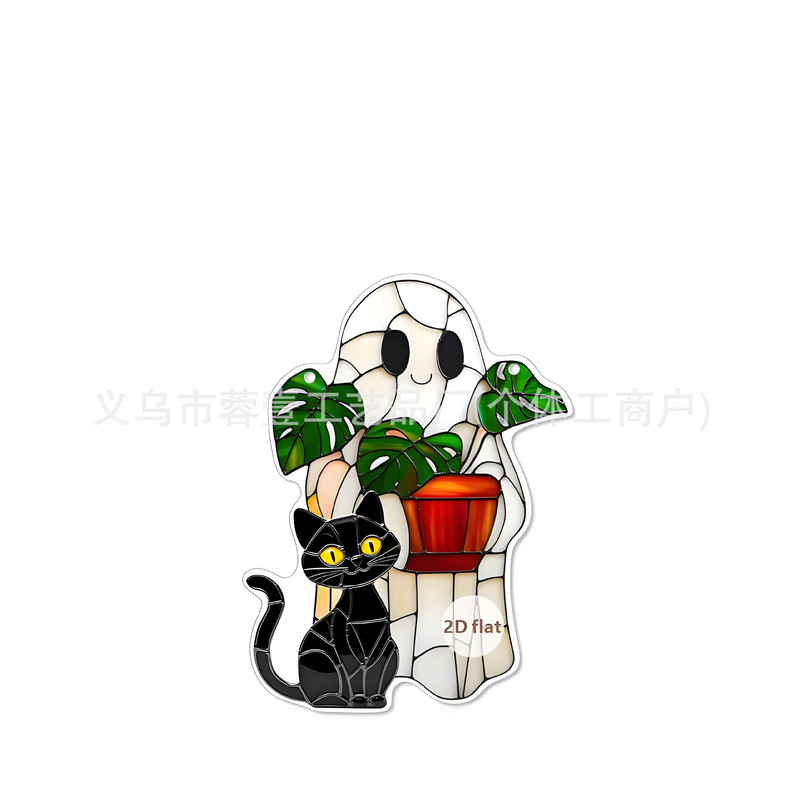 クロスボーダーかわいい小さなゴーストアクリルゴシックスタイルハロウィンお化け屋敷の装飾家の庭の装飾|undefined