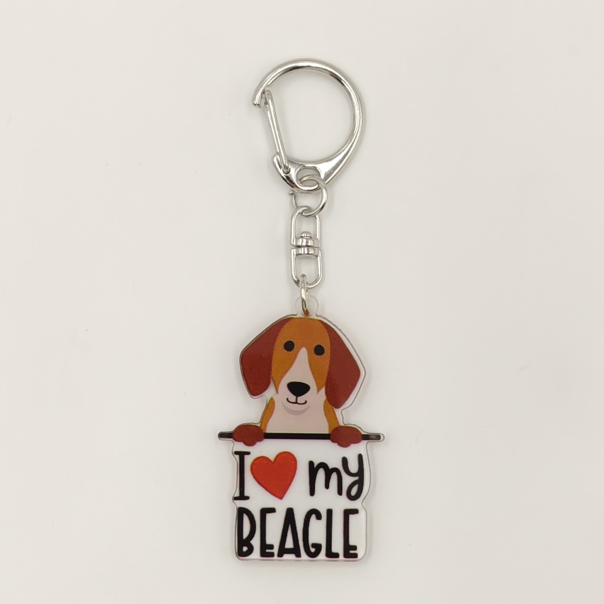 13g Weight Keychain Classification 1 Piece Quantity Holiday, Banquet, Travel Occasion Acrylic Material Letter, Dog Pattern Unisex Gender Ethnic Style, Simple Style Style Ethnic Style Simple Style Letter Dog Arylic Unisex Keychain 10
