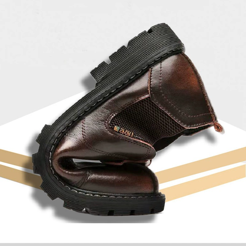 Кожаные мужские ботинки: низкий/высокий стиль MARTENS для повседневной носки