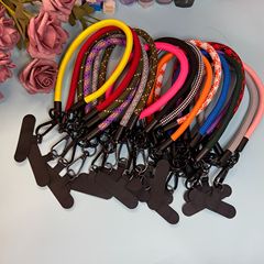 彩色網紅8MM粗度登山徒步粗手機腕帶短防丟可拆卸鑰匙扣掛繩