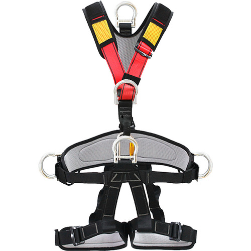 High-altitude work safety harness outdoor five-point full-body safety harness rapid descent insurance belt climbing and rock climbing equipment set