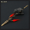 Wolong Cangtian Fall Game Peripherals Tyrannosaurus Alloy Weapon Model Metal Weapon Crafts Swing