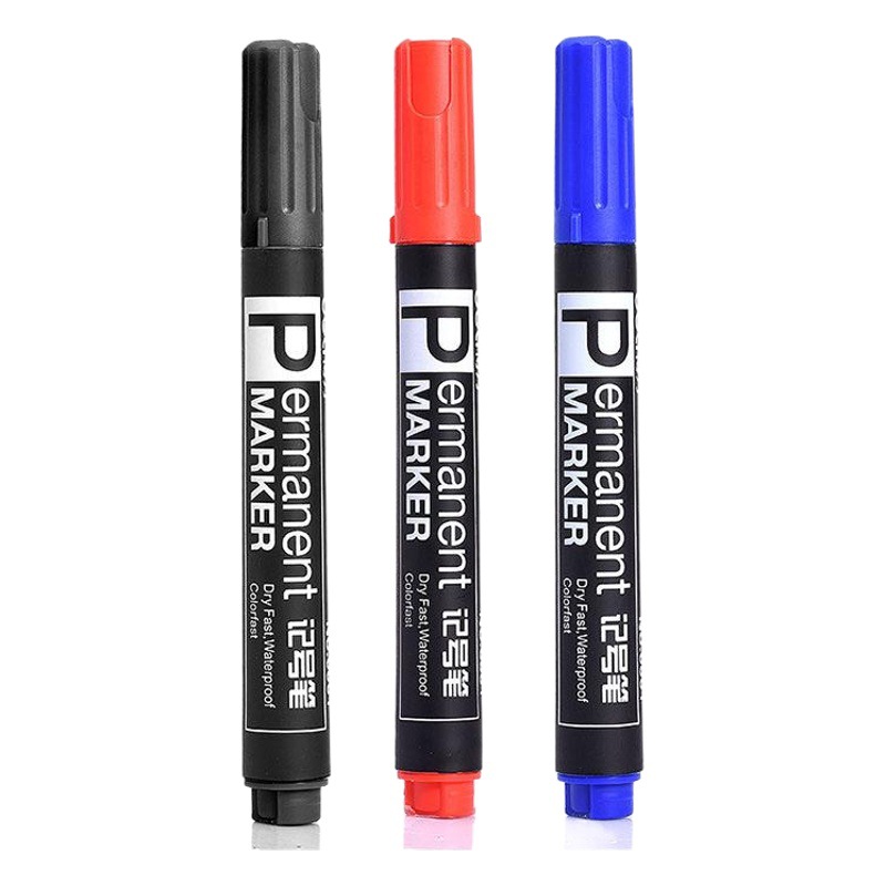 Deli 6881 pluma marca pluma CD Mark Pen Express graffiti pluma sola cabeza grasa cabeza grande pluma 10 unidades