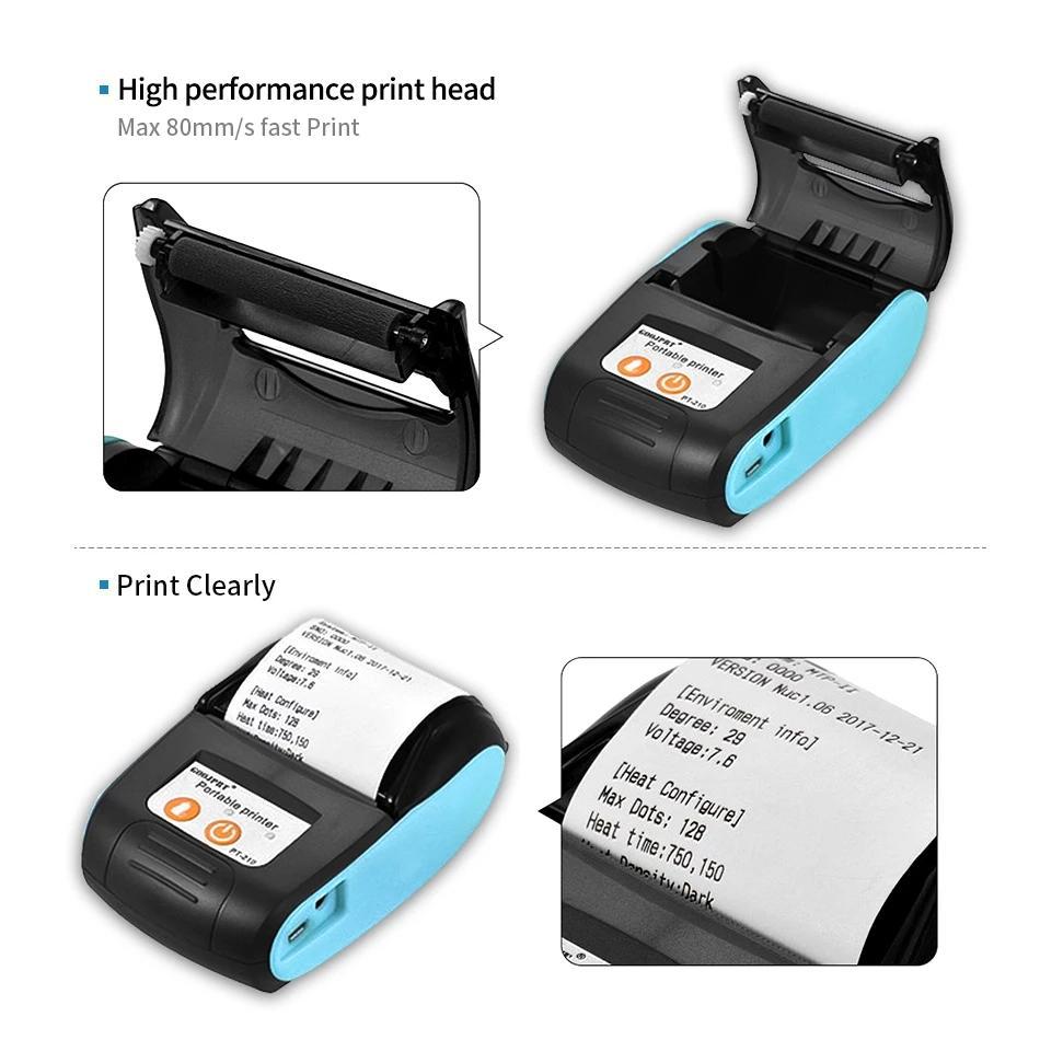 Ручной мини-фото-принтер GOOJPRT, модель platinum 210 sample, Bluetooth