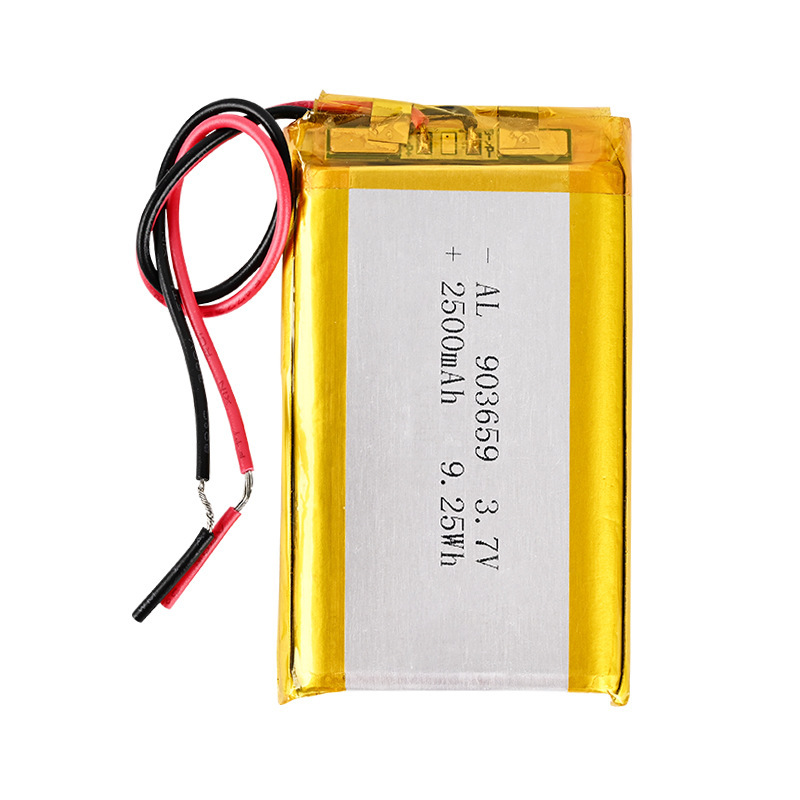 903659聚合物锂电池2500mAh 3.7V红外扫描探测仪电加热护膝护肩|undefined