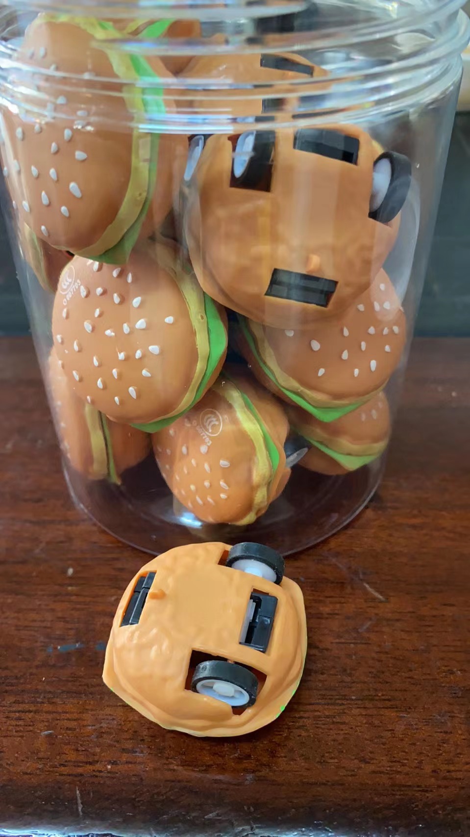 8g Weight Car Model Toys Type Hamburger Plastic Car Model