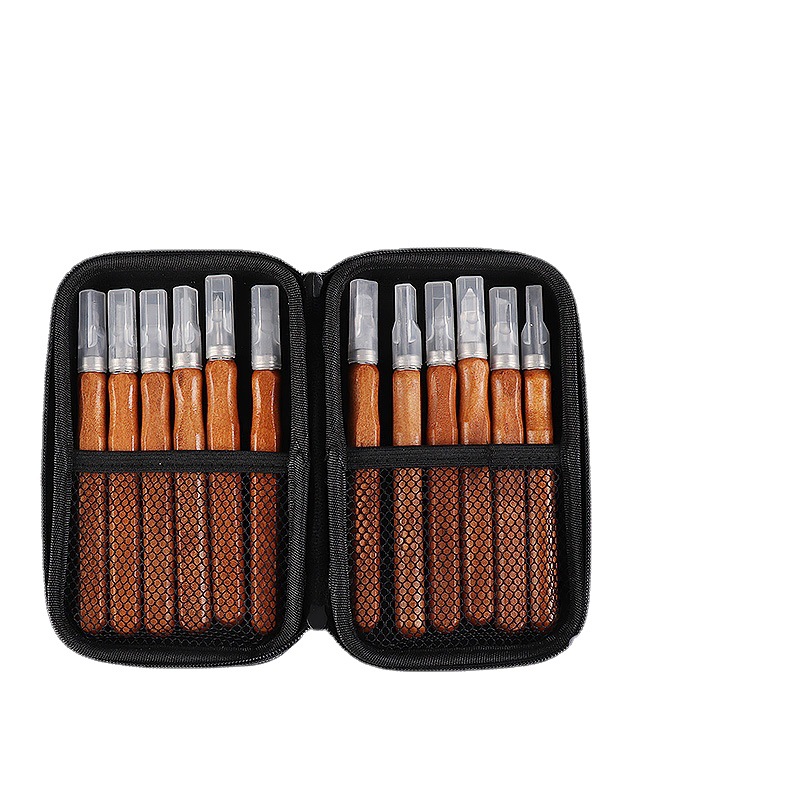 SK2 imitación palisandro talla cuchillo 3-12-pieza conjunto de talla cuchillo traje de madera neutral talla no-Logotipo de comercio exterior cuchillo venta al por mayor